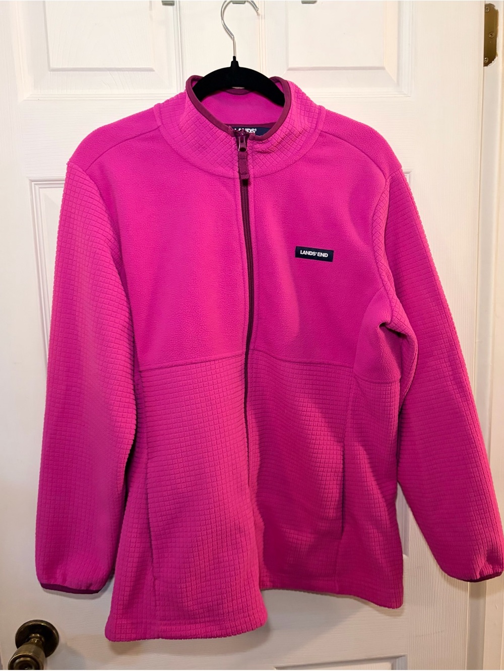 Lands' End Pink Fleece Jacket